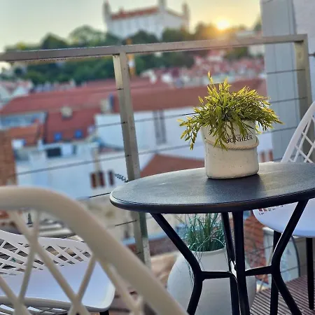 Three Stories In Old Center With Castle View And Terrace * Pozsony